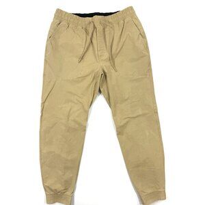Lululemon Mens ABC Jogger Size Large Performance Stretch Pants Khaki Beige